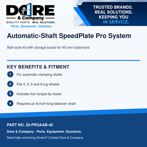 20-PROAAB-40 benefits and fitment - Dore & Company