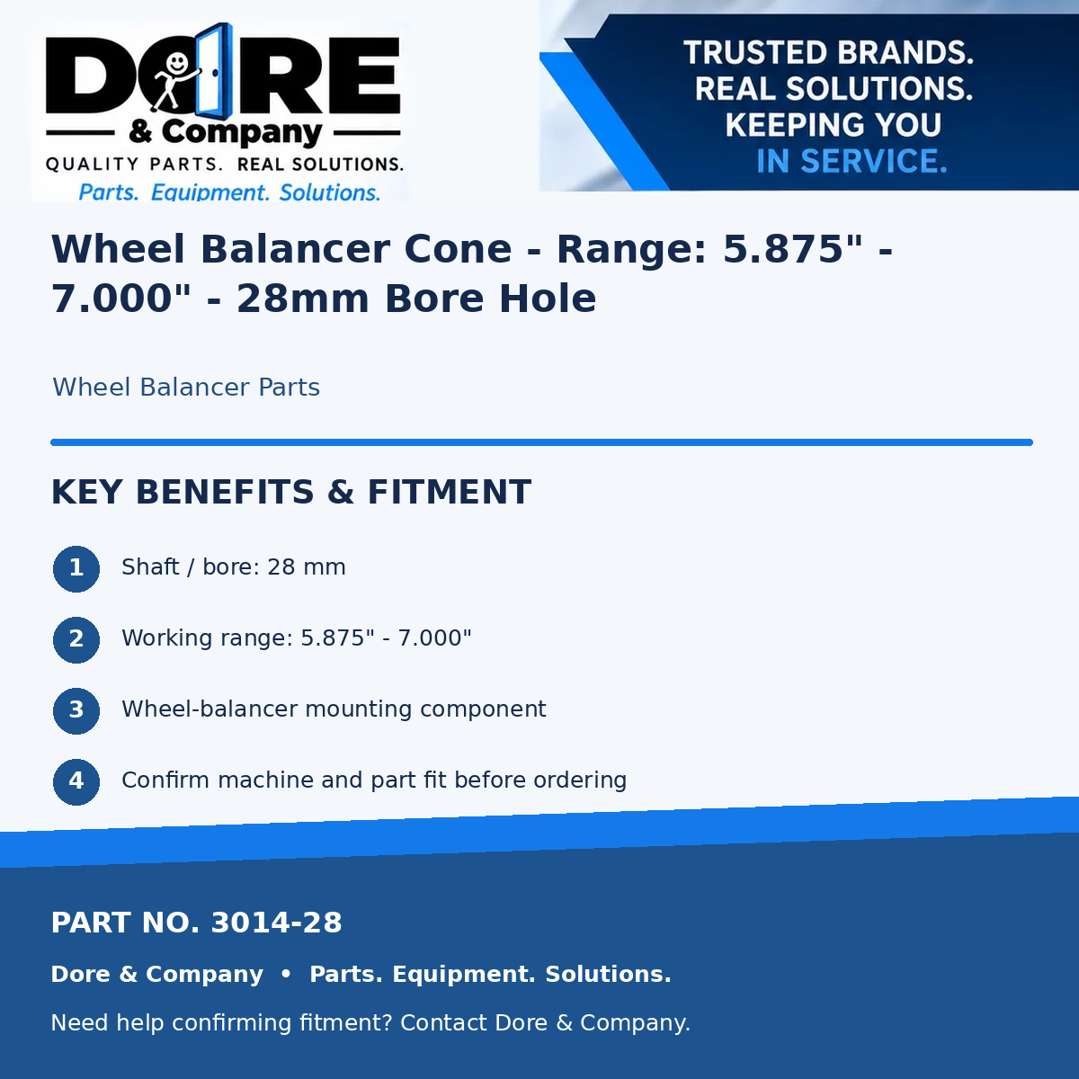 Dore & Company benefits and fitment for part 3014-28