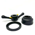4080 quick hub nut set with pressure cup and protector ring for 40mm x 8mm wheel balancer shafts