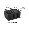 Universal 3 inch rubber lift blocks pack of four - Part 6532-4