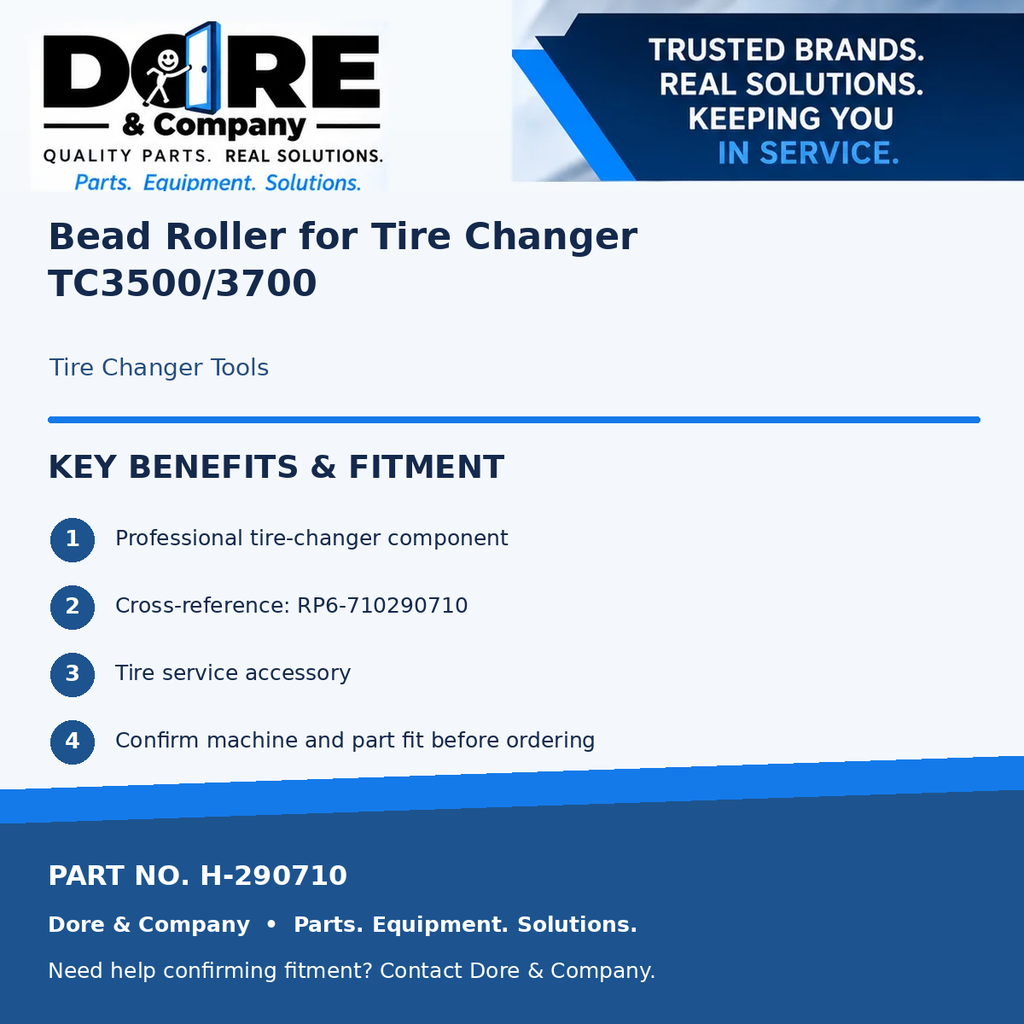 Dore & Company benefits and fitment for part H-290710