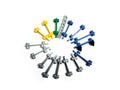 Wheel Bolt Pattern Gauge Set Incl. 15 Gauges, 2 Conical Adapters | TI79