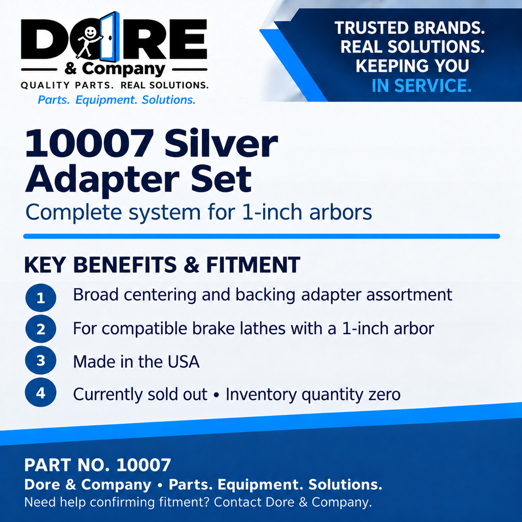 10007 Silver Adapter Set benefits and fitment – Dore & Company