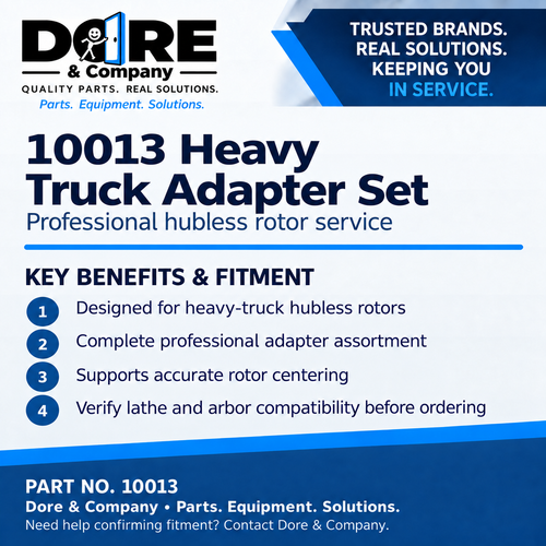 10013 Heavy Truck Adapter Set benefits and fitment – Dore & Company