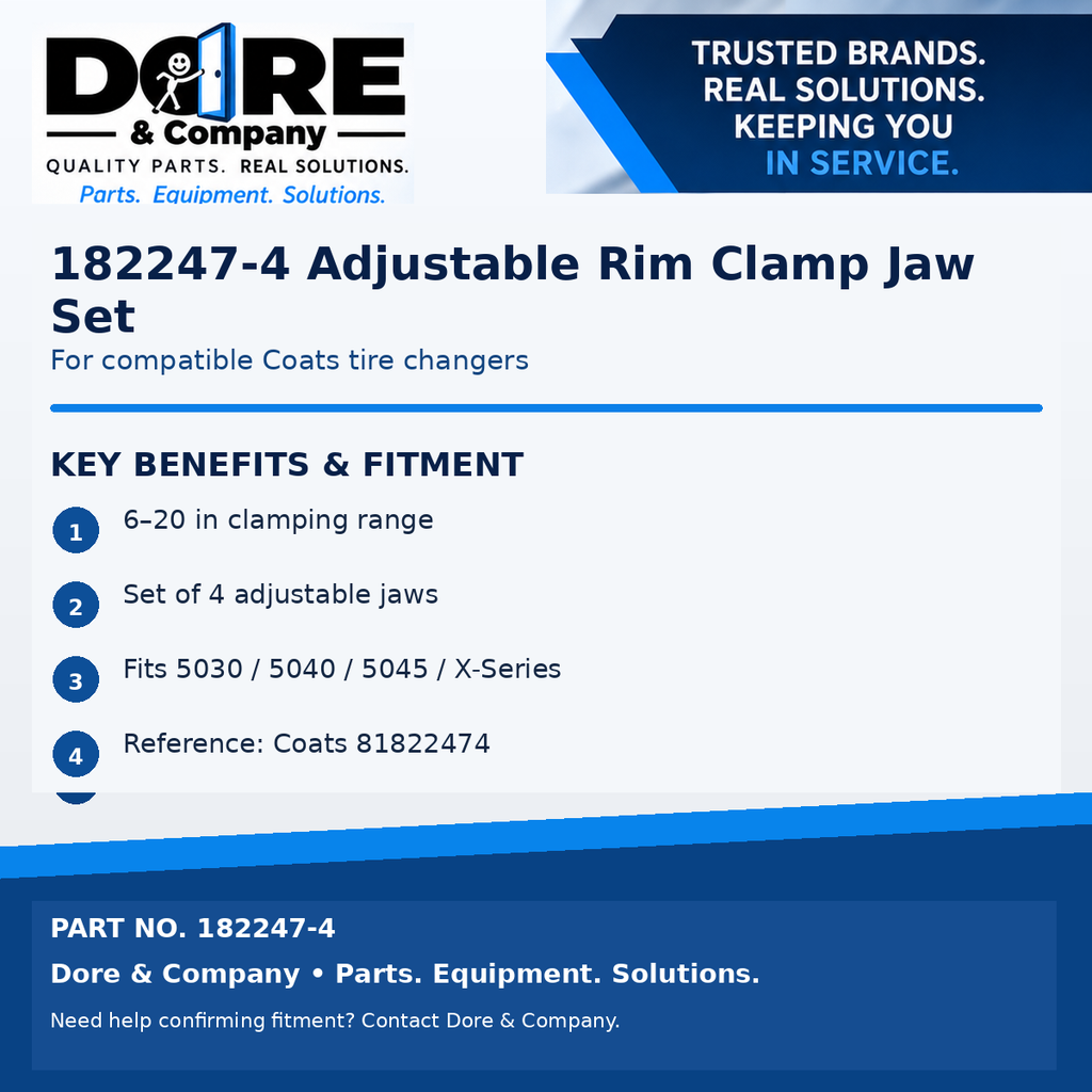 182247-4 key benefits and fitment - Dore & Company
