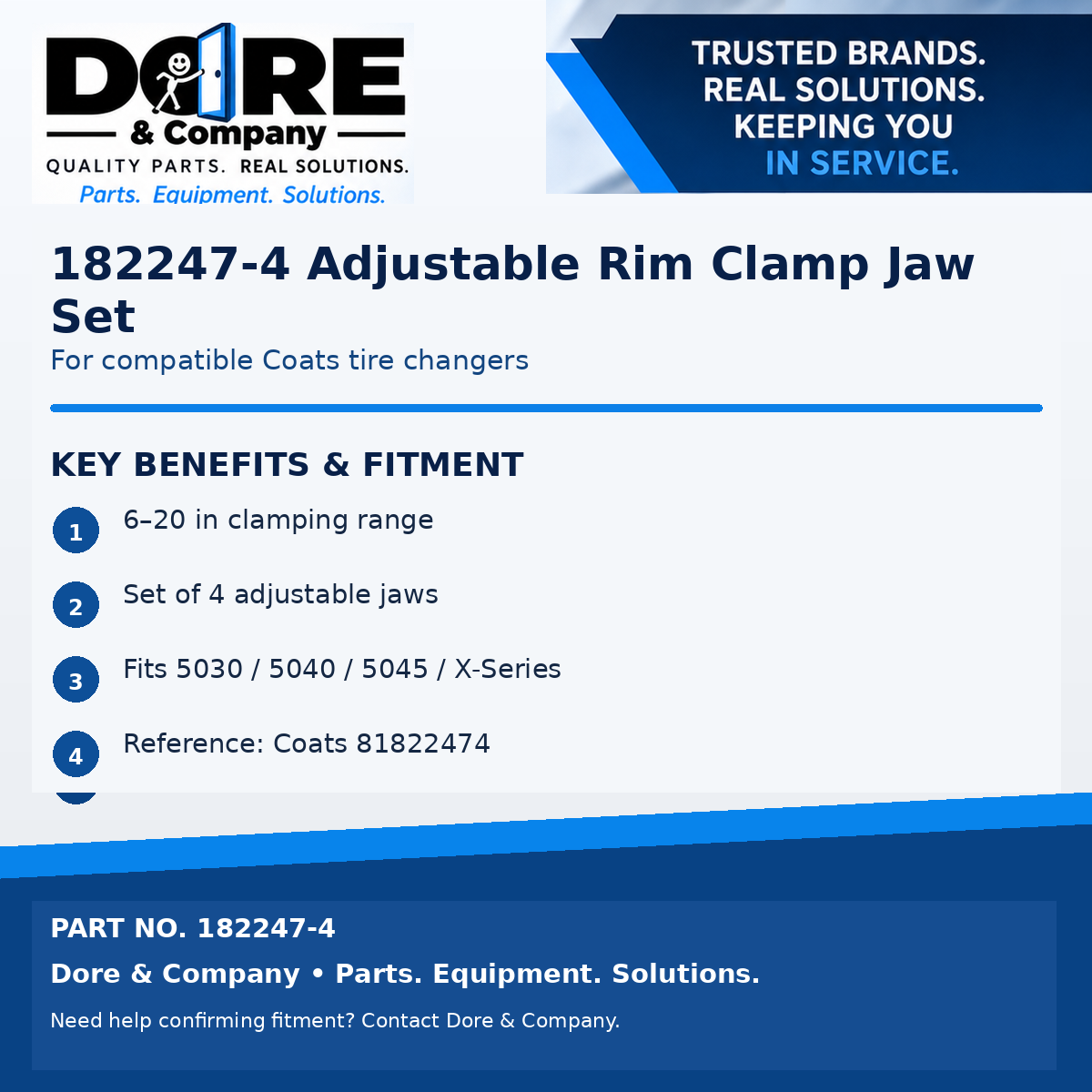 182247-4 key benefits and fitment - Dore & Company