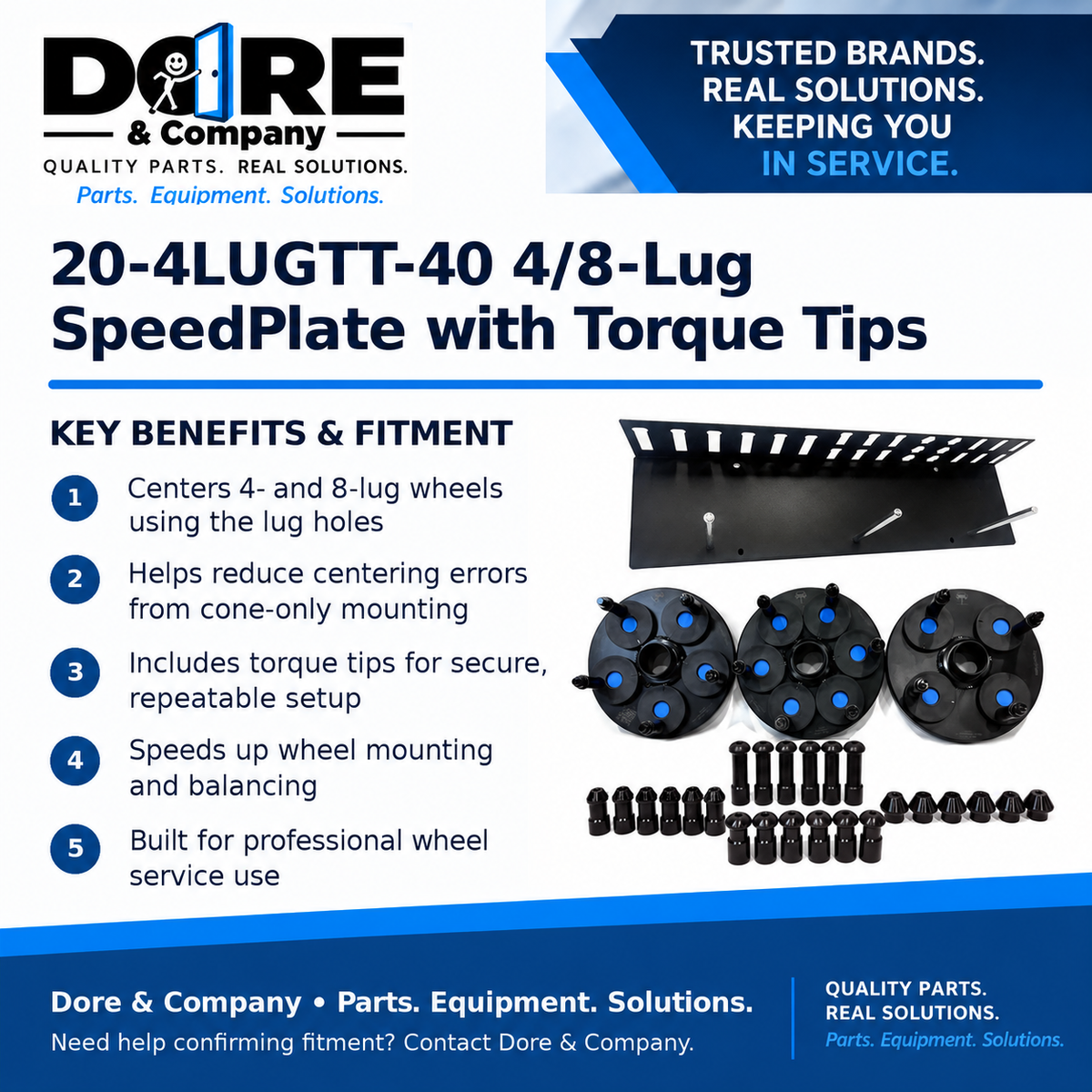 20-4LUGTT-40 key benefits and fitment - Dore & Company