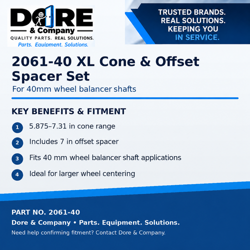 2061-40 key benefits and fitment - Dore & Company