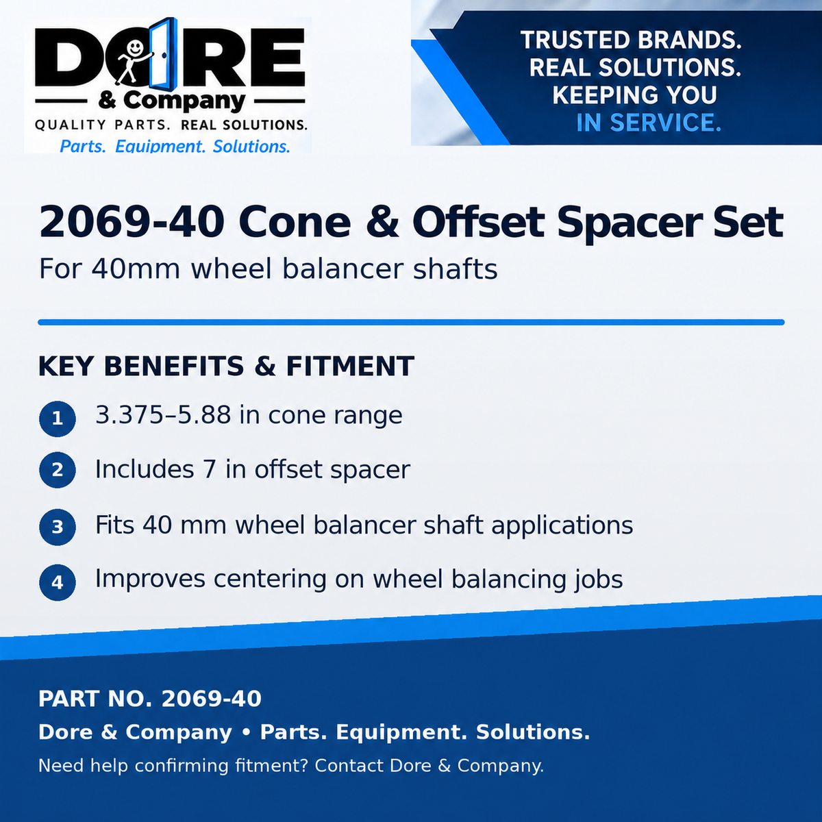 2069-40 key benefits and fitment - Dore & Company