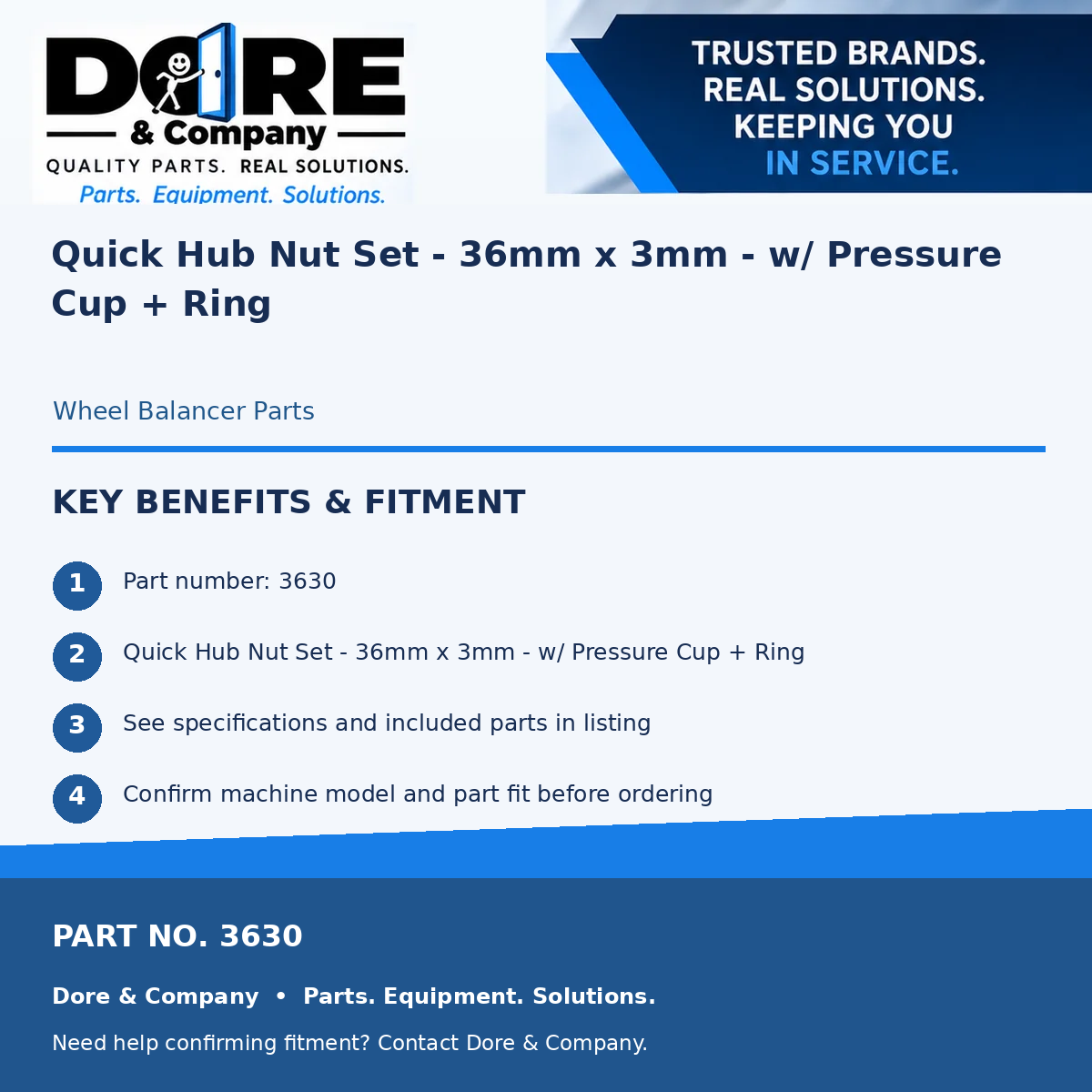 3630 benefits and fitment - Dore & Company