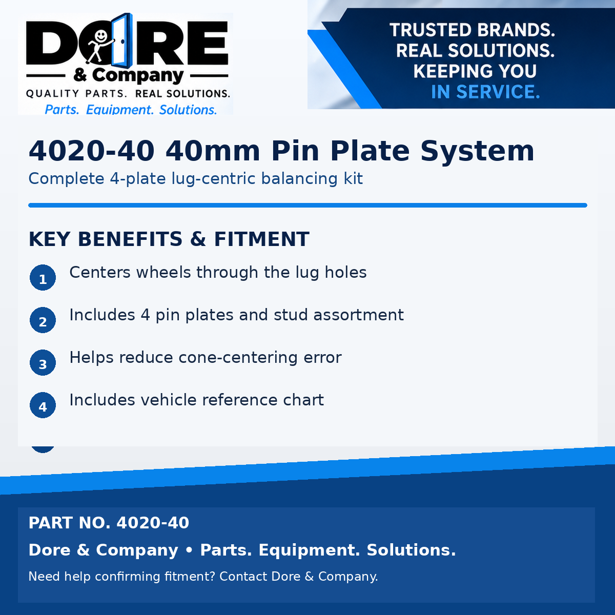 4020-40 key benefits and fitment - Dore & Company