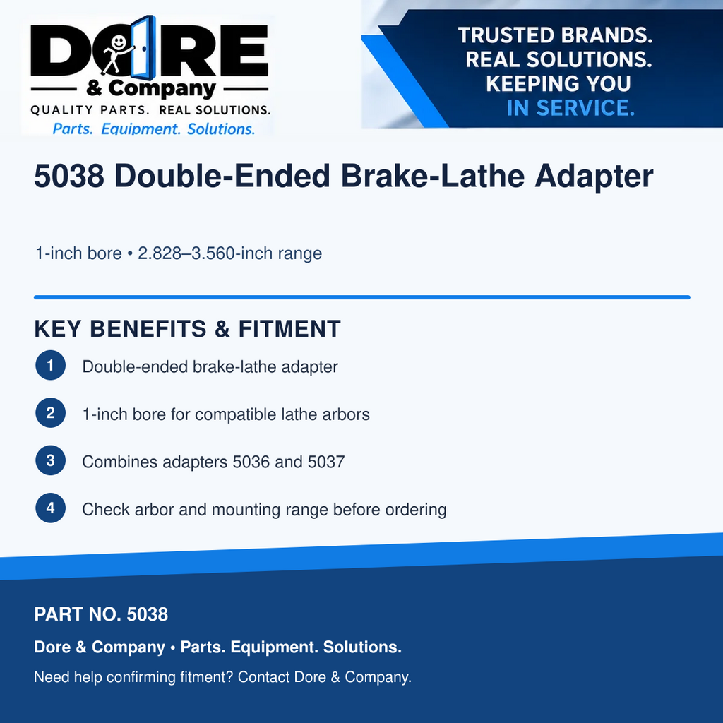 Dore & Company 5038 key benefits and fitment