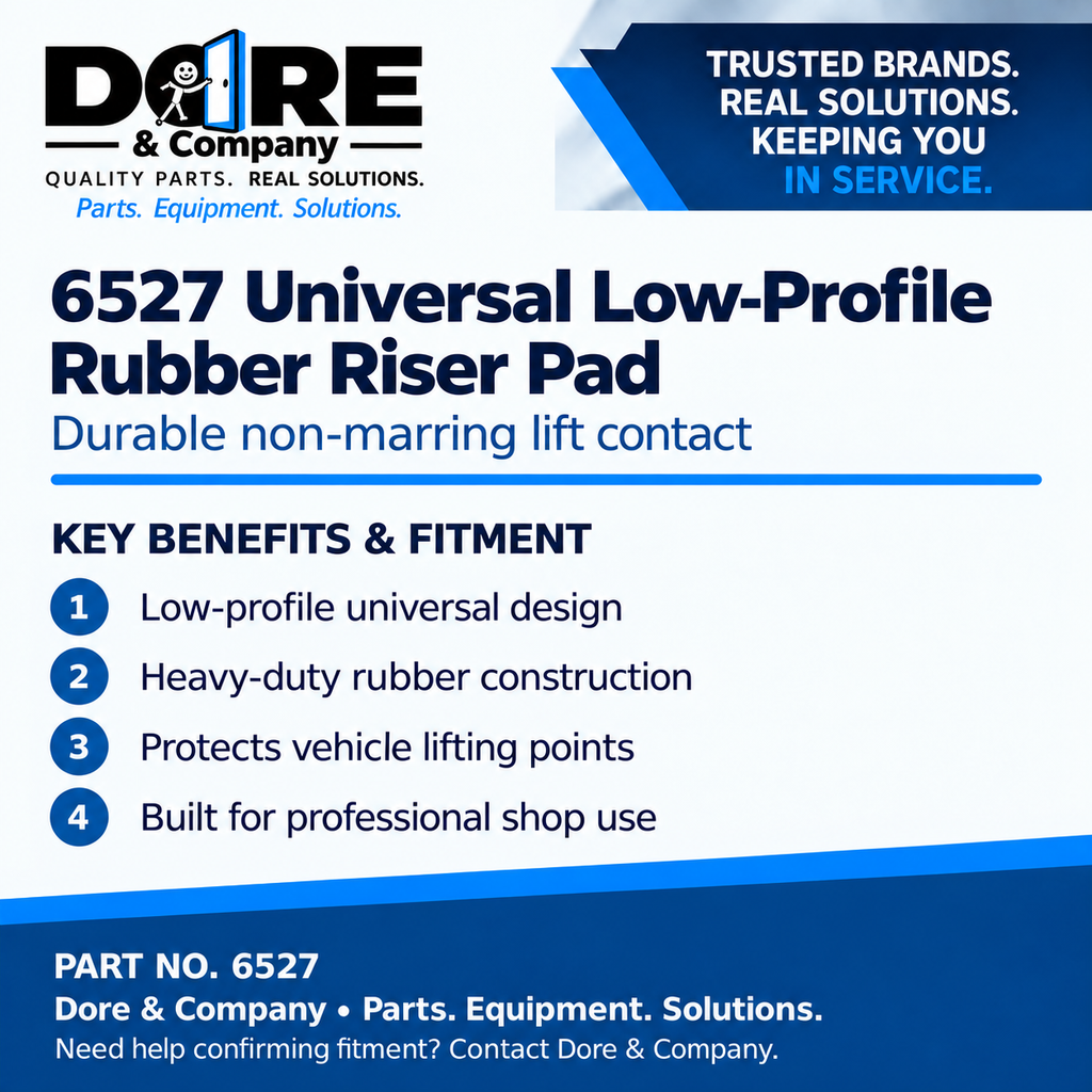 6527 universal rubber riser pad benefits and fitment - Dore & Company