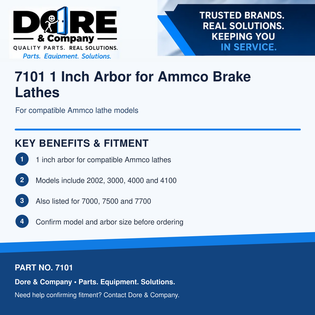 Dore and Company 7101 benefits and fitment information