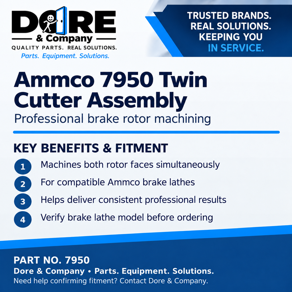 Ammco 7950 Twin Cutter Assembly benefits and fitment – Dore & Company