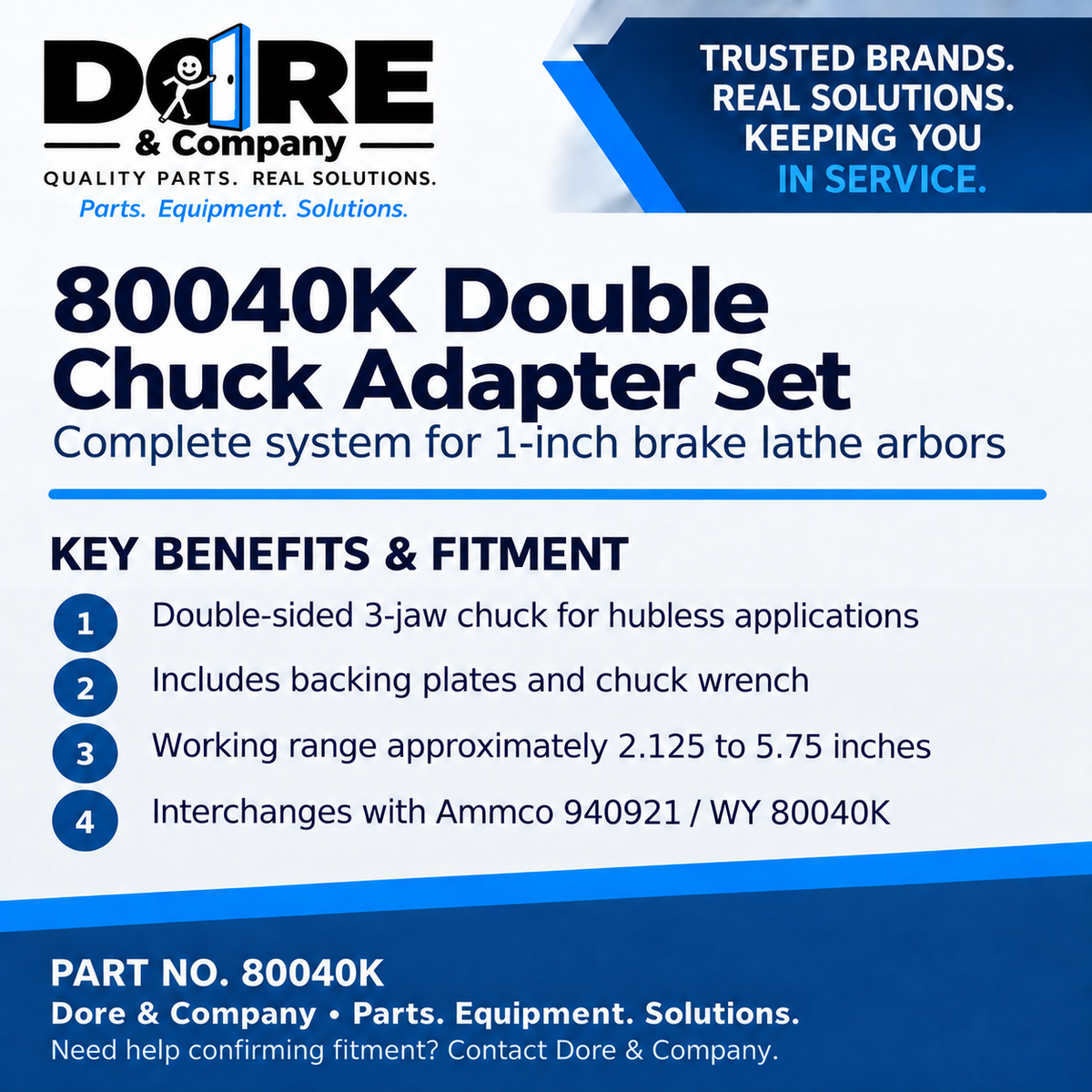 80040K Double Chuck Adapter Set benefits and fitment – Dore & Company