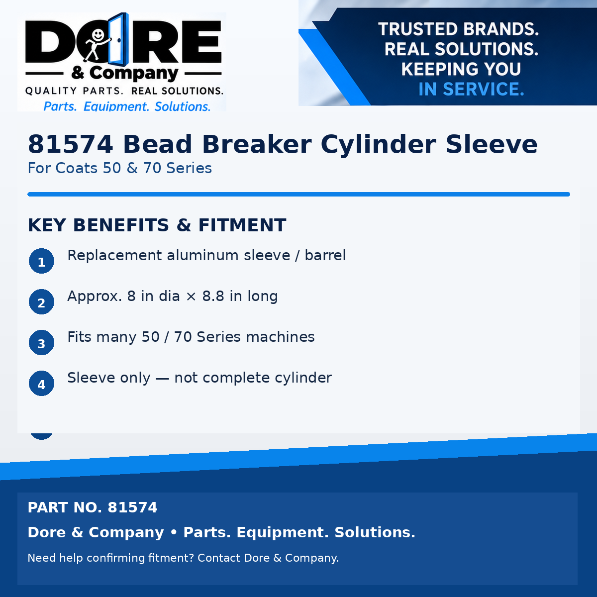 81574 key benefits and fitment - Dore & Company