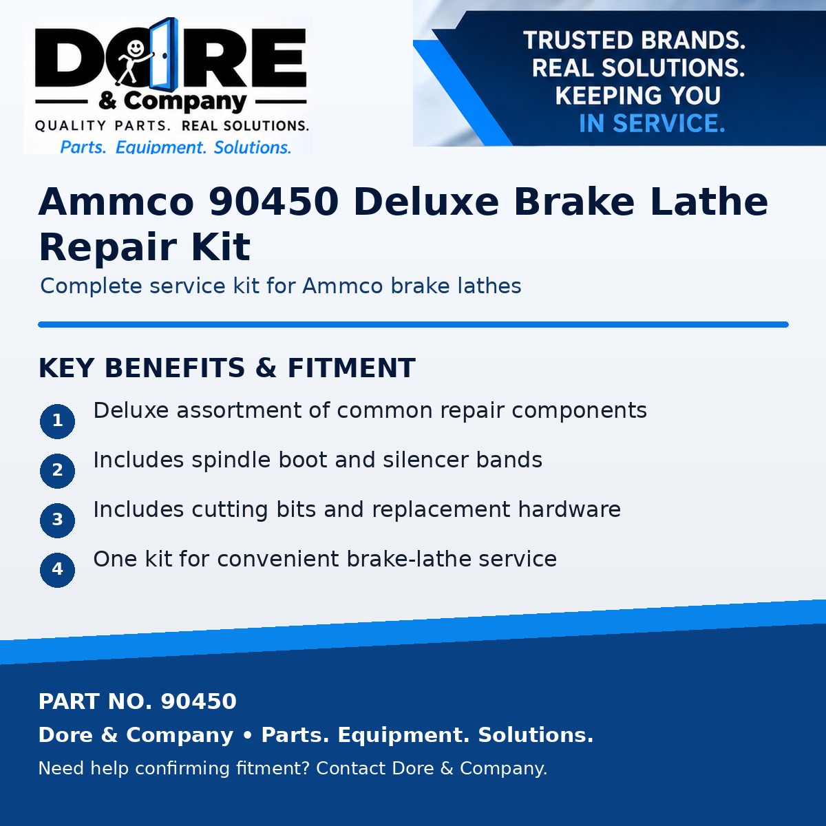 90450 deluxe brake lathe repair kit benefits - Dore & Company