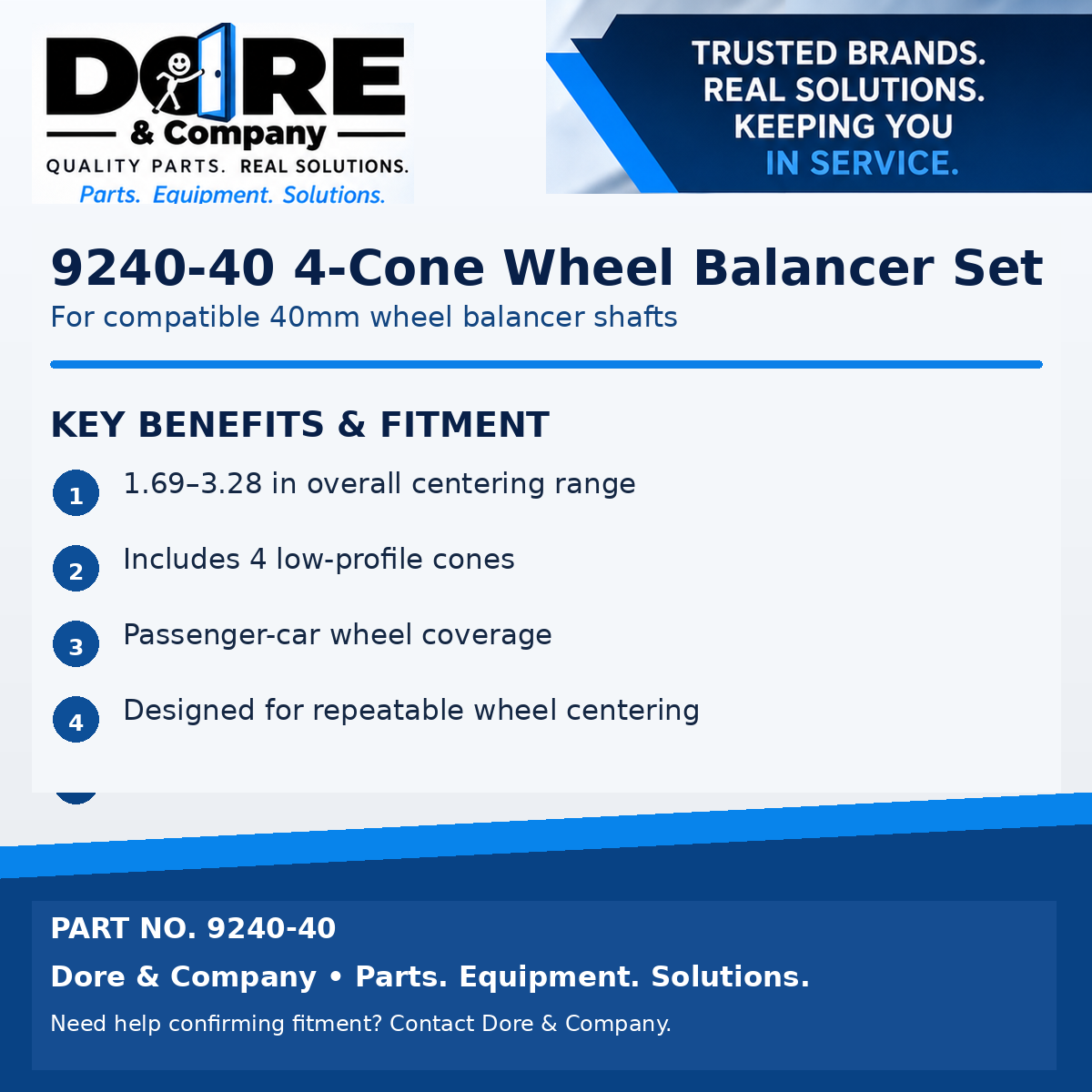 9240-40 key benefits and fitment - Dore & Company