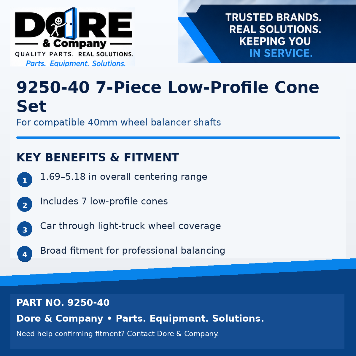9250-40 key benefits and fitment - Dore & Company