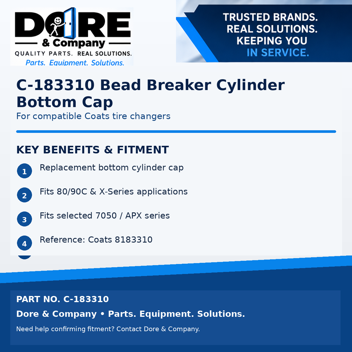 C-183310 key benefits and fitment - Dore & Company